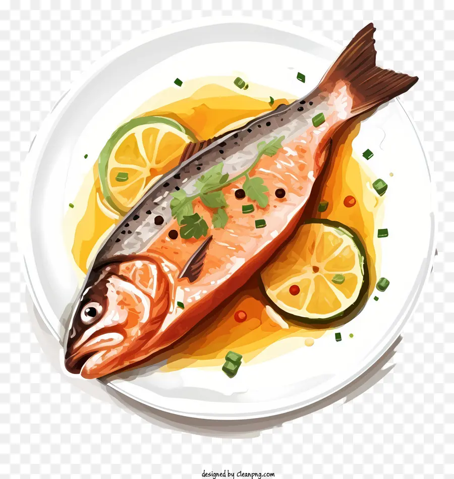 Icono De Plato De Pescado，Fish Dish PNG