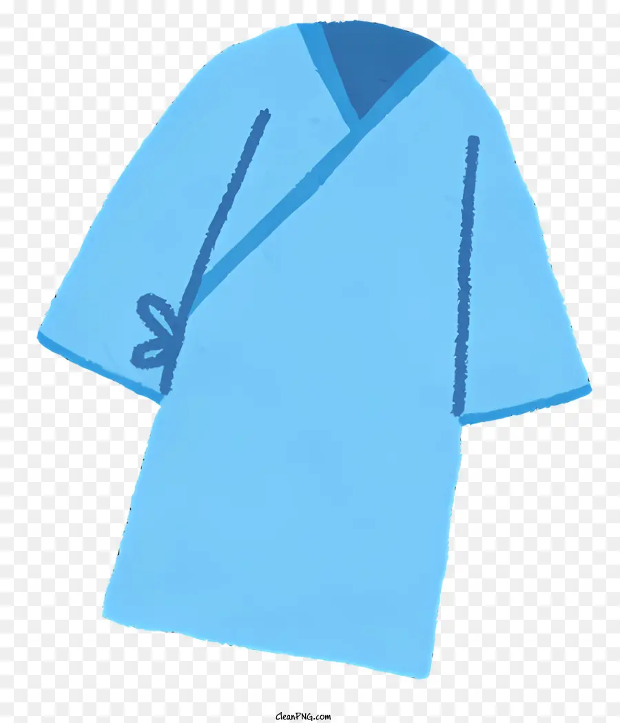 Vestido Azul，Percha De Madera PNG