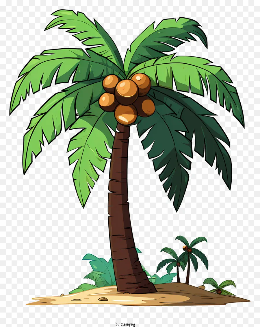 árbol De Coco Estilo Boceto，Palmera PNG