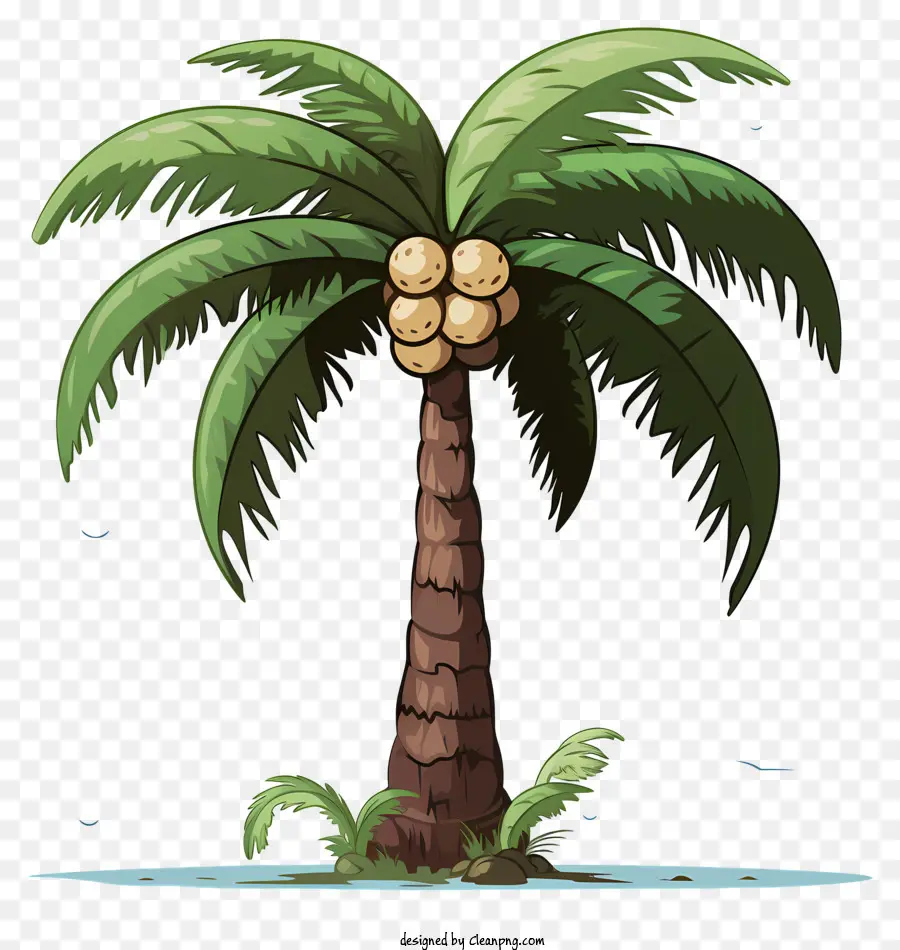 árbol De Coco Estilo Boceto，Palmera PNG