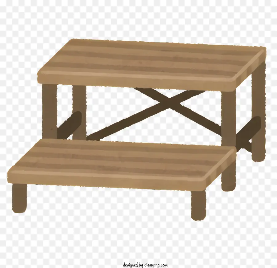 Taburete De Madera，Taburete De Superficie Plana PNG