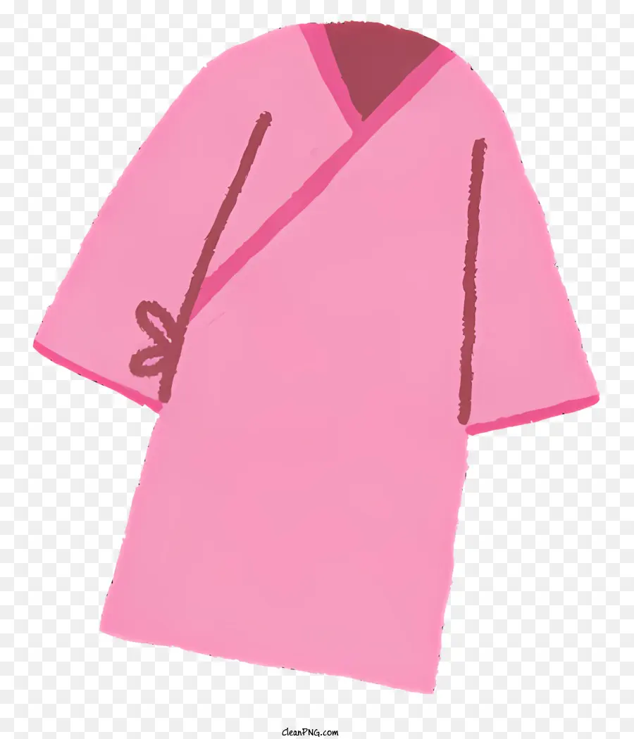 Vestido De Color Rosa，Cinturón Negro PNG