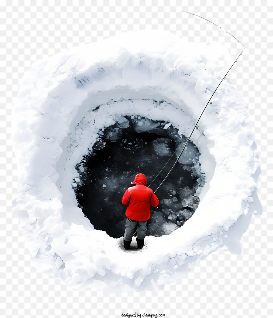 Pesca De Invierno，Pesca En Hielo PNG