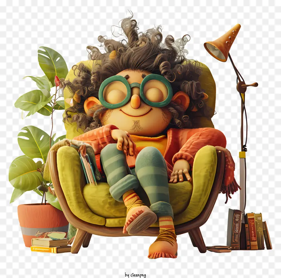 Día Cómodo，Personaje De Dibujos Animados PNG