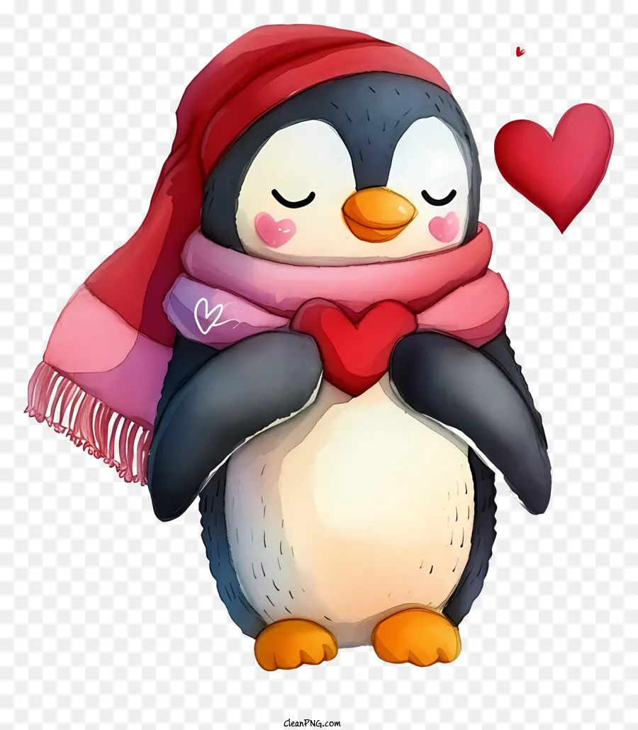Dibujos Animados De San Valentín，Dibujos Animados De Pingüinos PNG