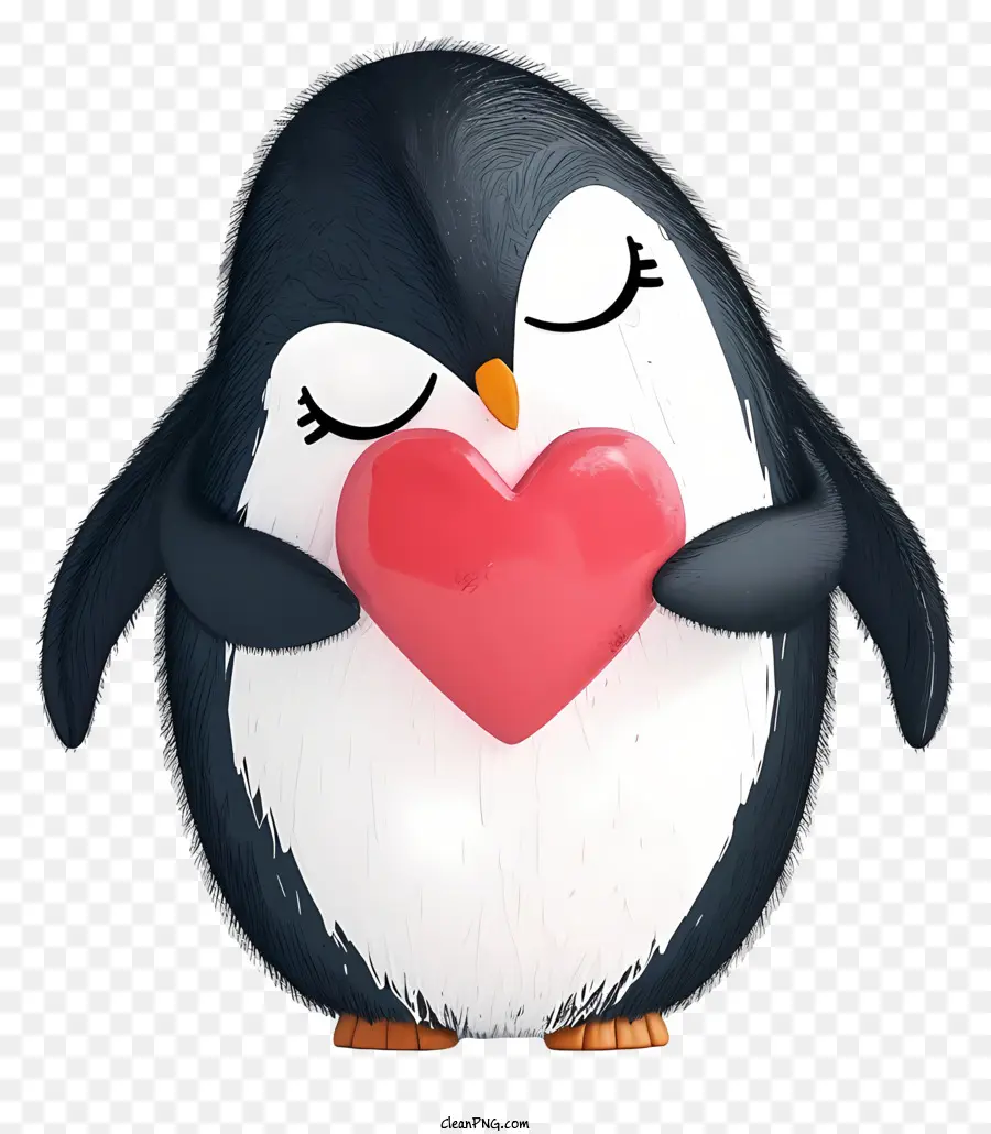 Pingüino De San Valentín Realista，Pingüino PNG