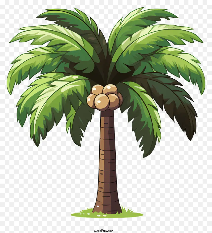 árbol De Coco Estilo Boceto，Palmera PNG