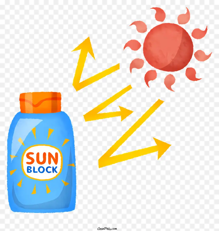 Bloqueador Solar，Botella PNG