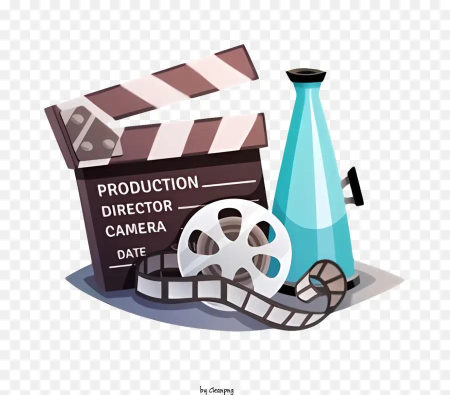 Logotipo De La Película，Camera Del Director De Producción PNG