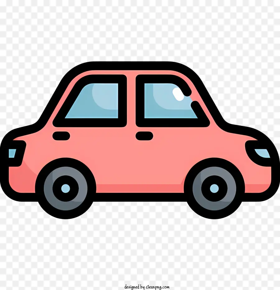 Dibujos Animados De Coches，Rosa Coche PNG