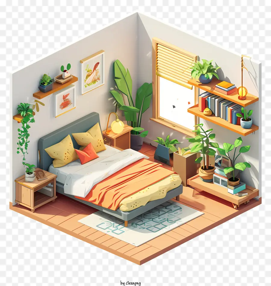 DÍa CÓmodo，Dormitorio Acogedor PNG