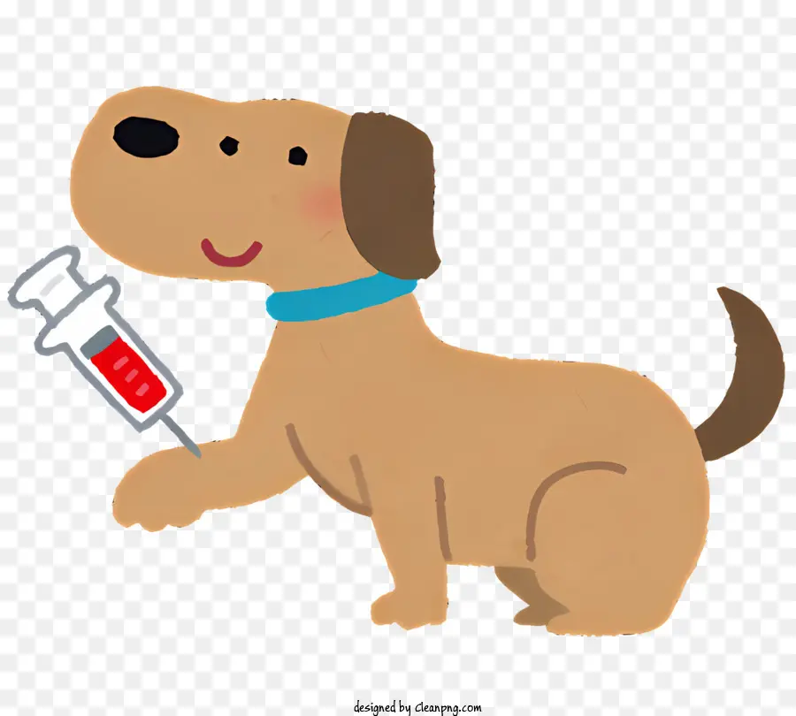 Perro De Dibujos Animados，Perro Con Jeringa PNG