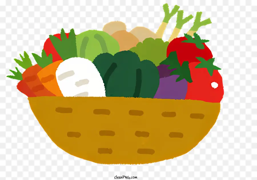 Verduras Frescas，Cesta PNG