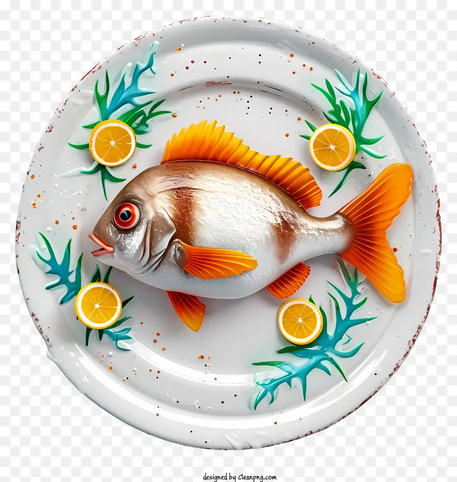 Plato De Pescado De Dibujos Animados，Los Peces PNG