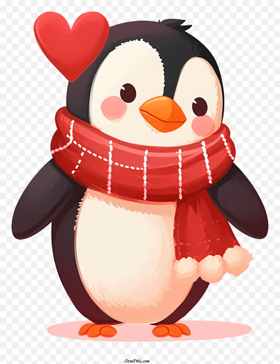 ícono De Pingüino De San Valentín，Lindo Pingüino PNG