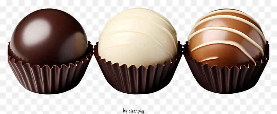 Bola De Chocolate Plana，Trufas De Chocolate PNG