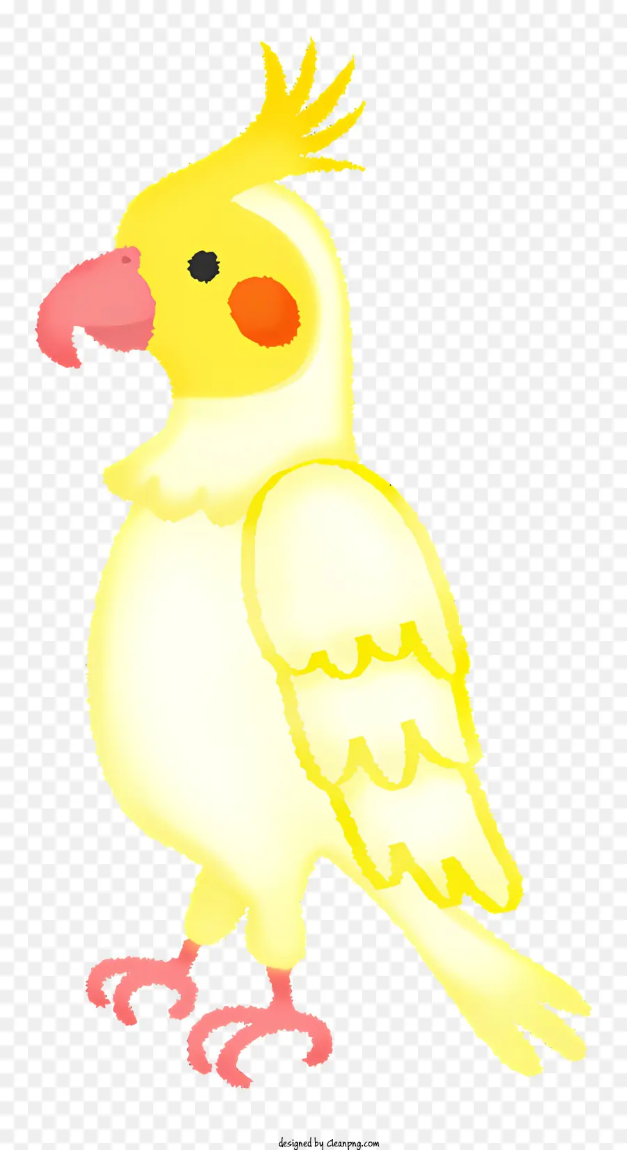 Pájaro Amarillo，Pico Rojo PNG