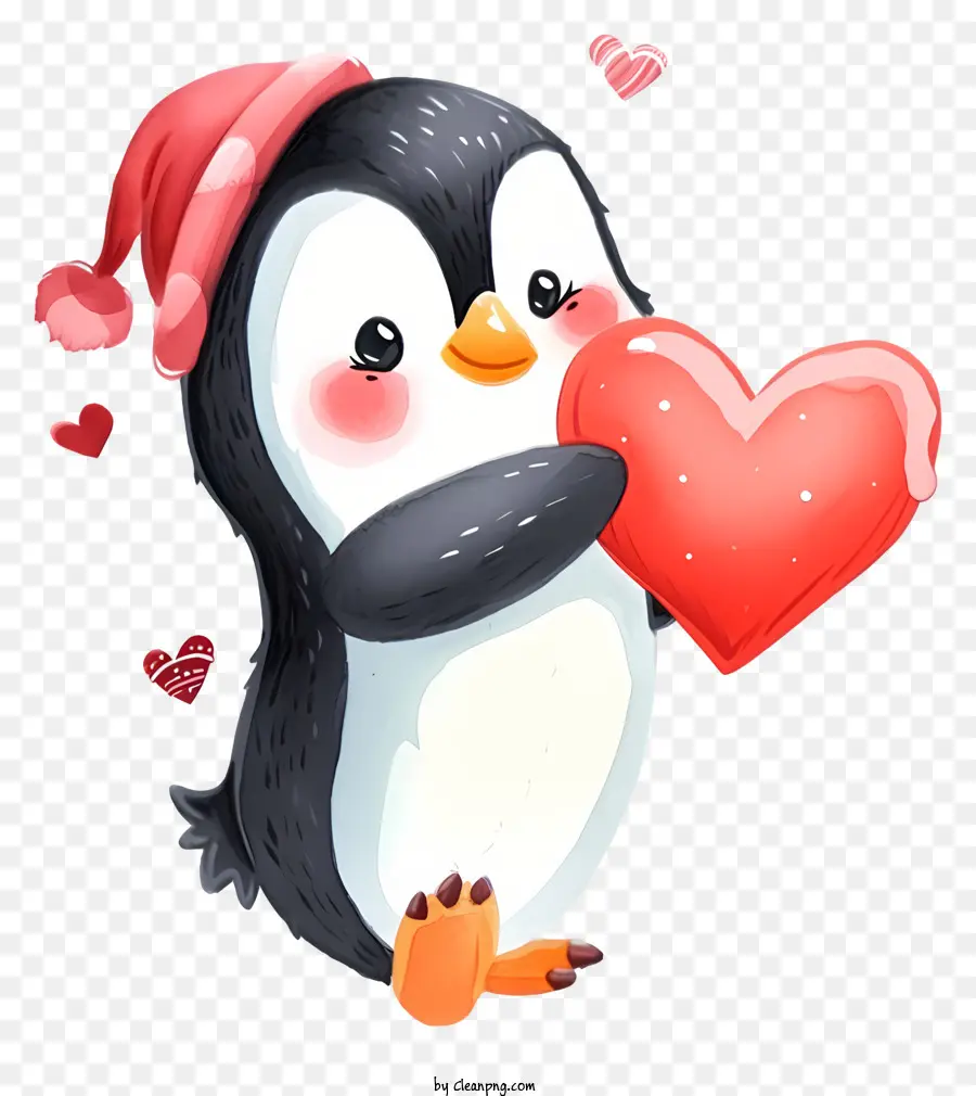 Emoji De Pingüino De San Valentín，Pingüino PNG