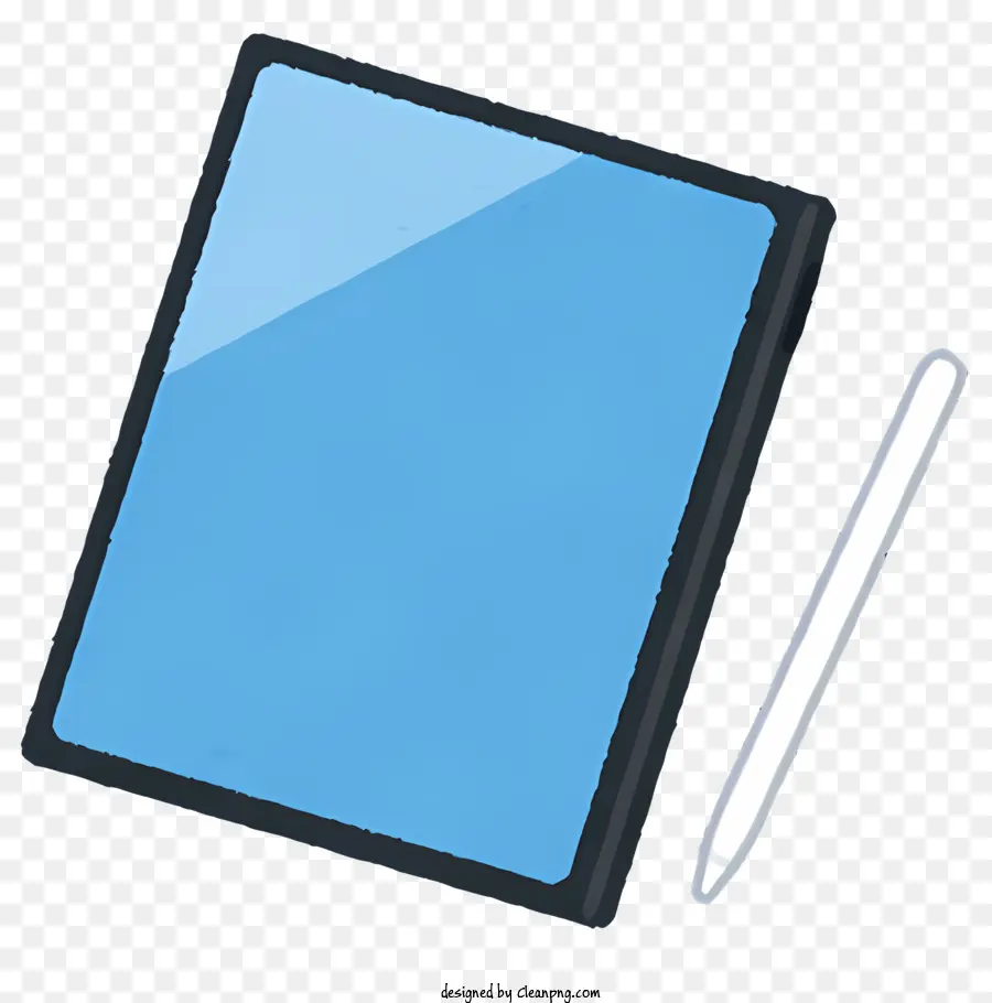 Tableta，Pantalla Azul PNG