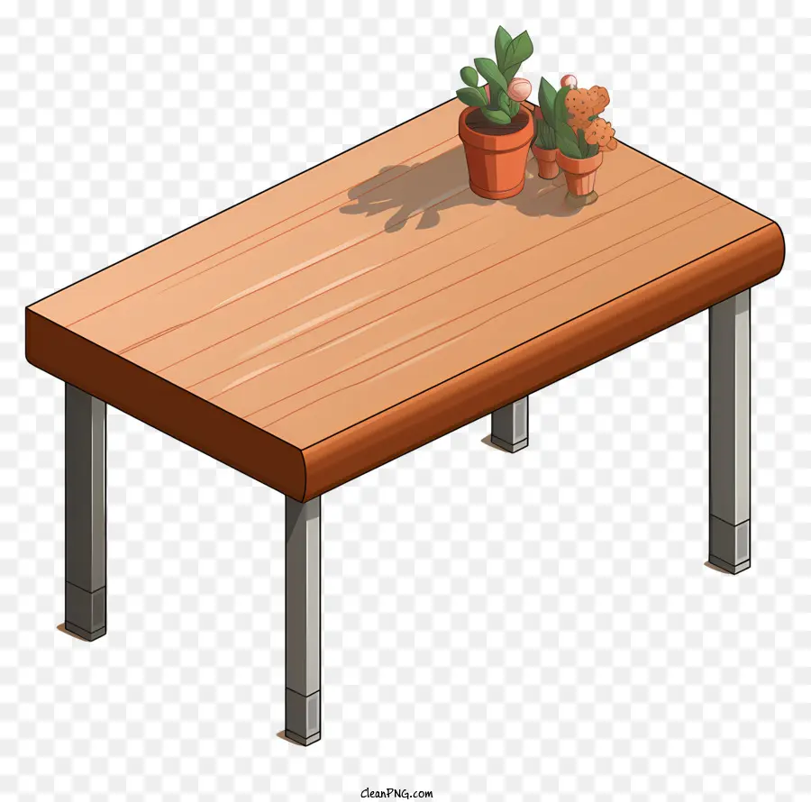 Mesa De Dibujos Animados，Mesa De Madera PNG