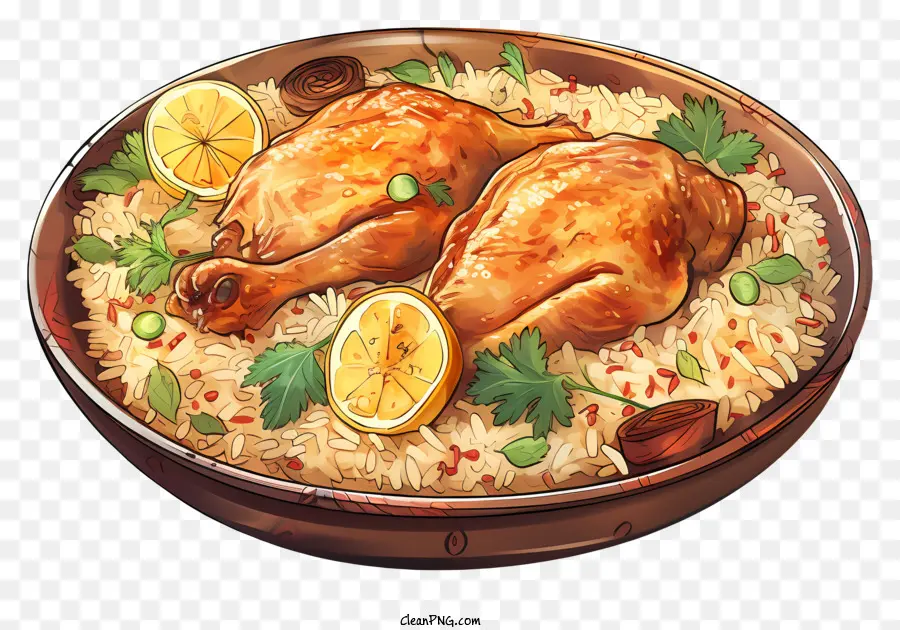 Pollo De Estilo Realista Biryani，Pollo Cocido PNG