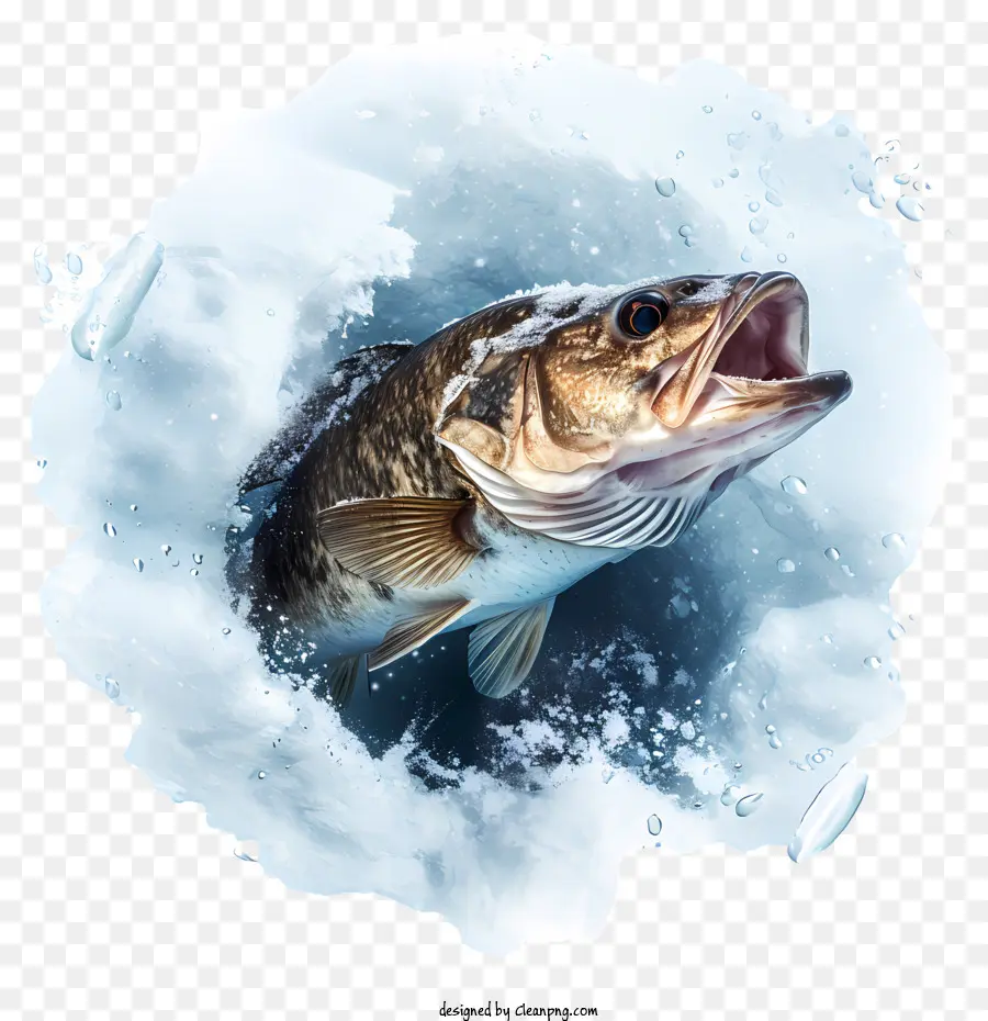 La Pesca De Invierno，Lobina Boca Grande PNG