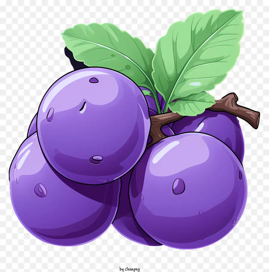 Plum De Estilo Doodle，Ciruelas Moradas PNG