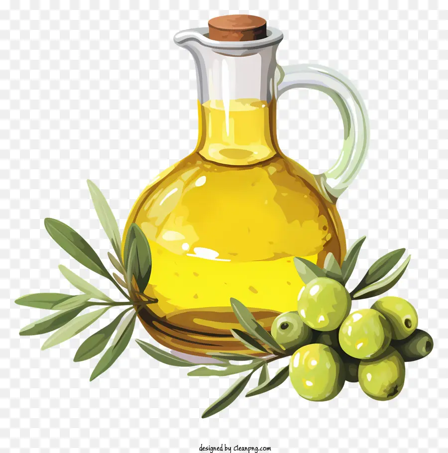 Aceite De Oliva Estilo Boceto，Aceite De Oliva PNG