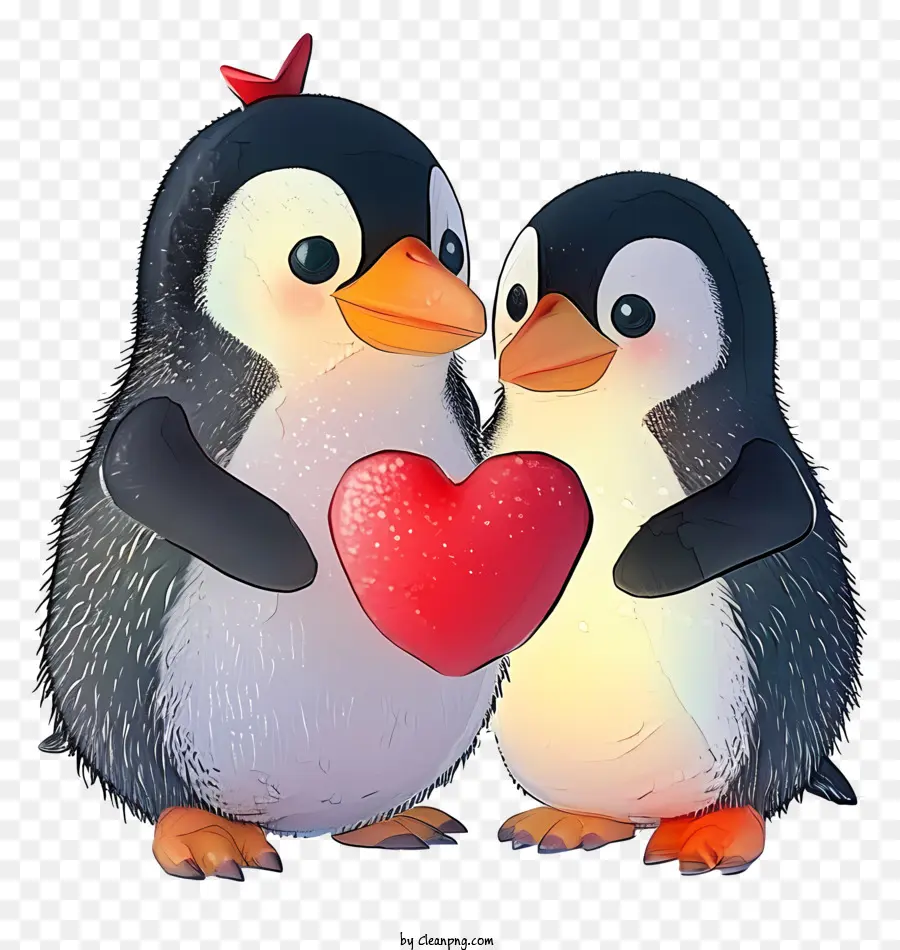 Pingüino Realista De San Valentín 3d，Pingüinos PNG