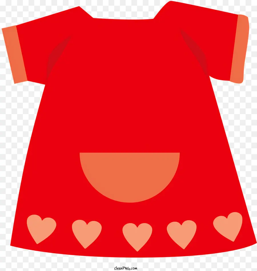 Vestido Rojo，Vestido Infantil PNG