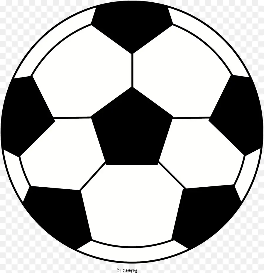 Balón De Fútbol，Bola De Fútbol En Blanco Y Negro PNG