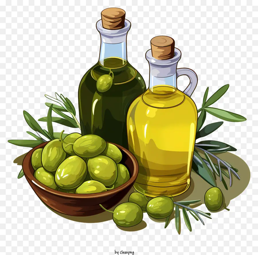 Aceite De Oliva Estilo Garabato，Aceite De Oliva PNG