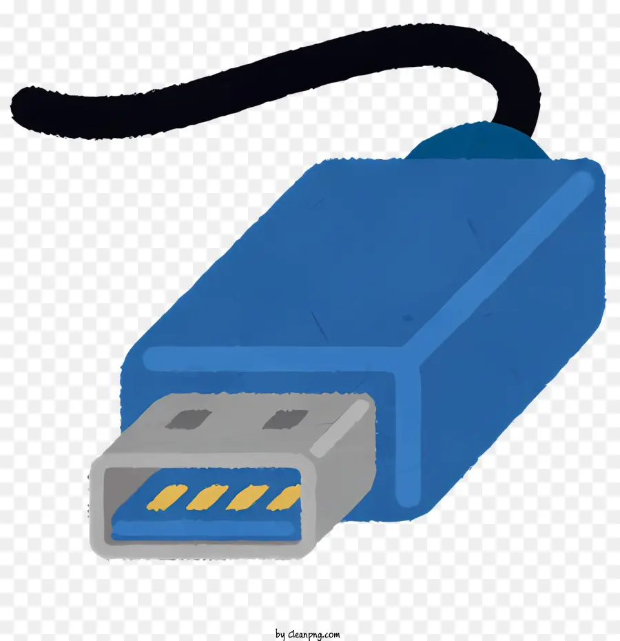 Usb Tipo，Unidad Flash Usb Azul PNG