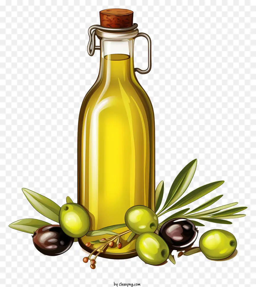 Aceite De Oliva Estilo Boceto，Aceite De Oliva PNG