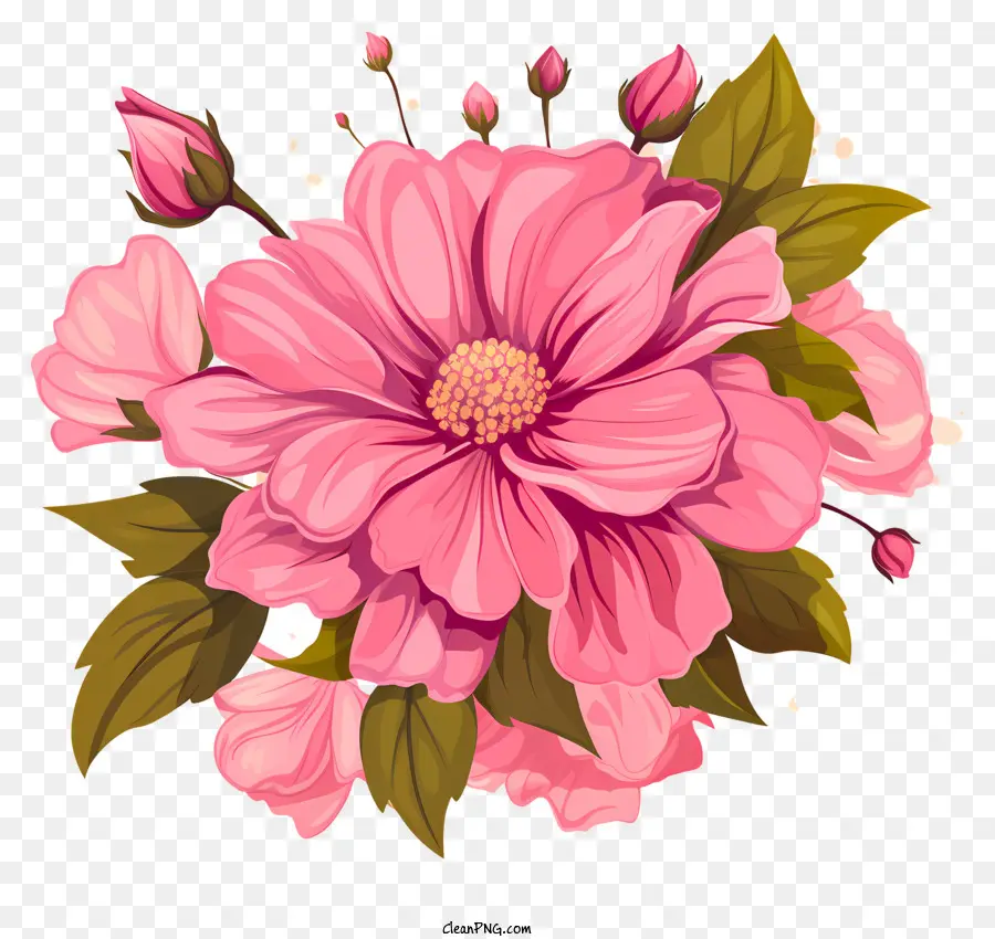 Flor De Rosa Estilo Boceto，Flor Rosa PNG