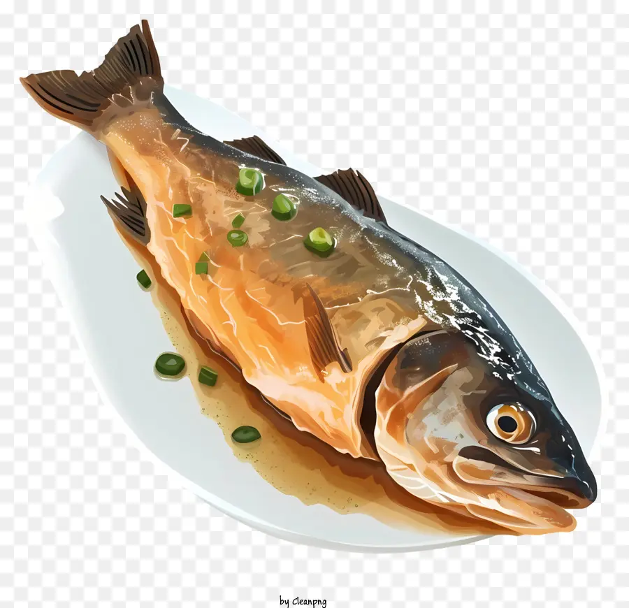 Pescado Cocido，Los Peces PNG