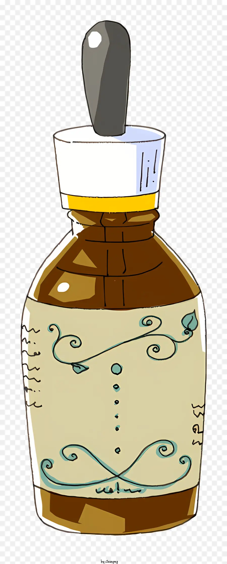 Botella De Vidrio，Tapa De Corcho PNG