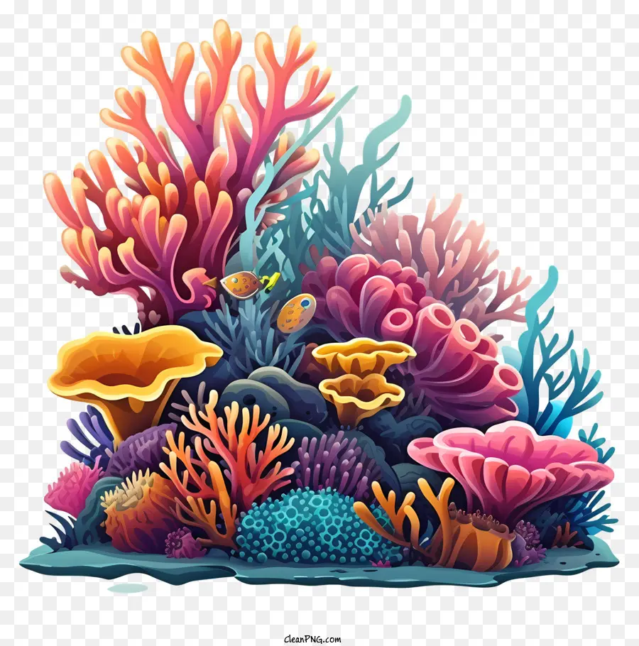 Arte Vectorial Simplista De Arrecifes De Coral，Arrecife De Coral PNG