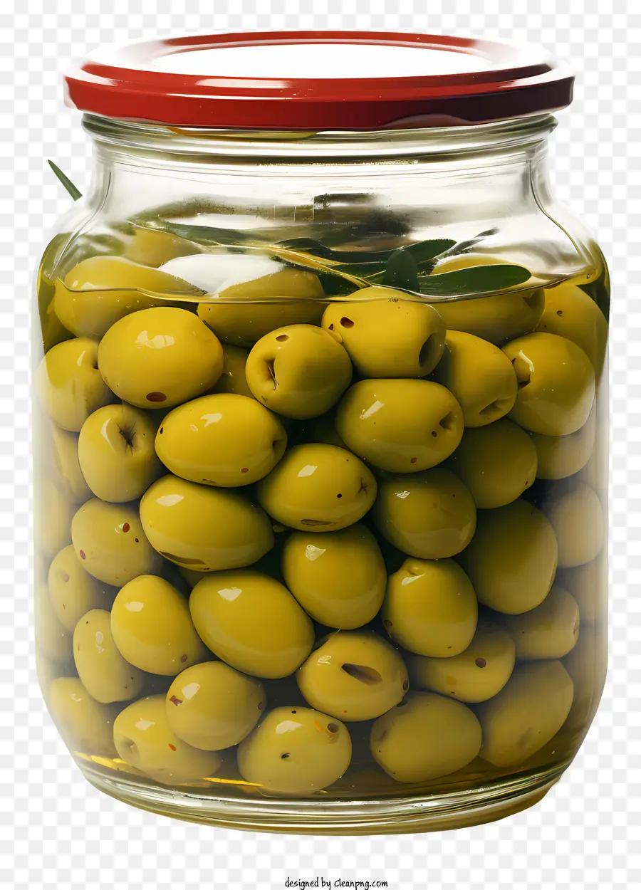 Olives Verdes De Acuarela En Frasco，Aceitunas Verdes PNG