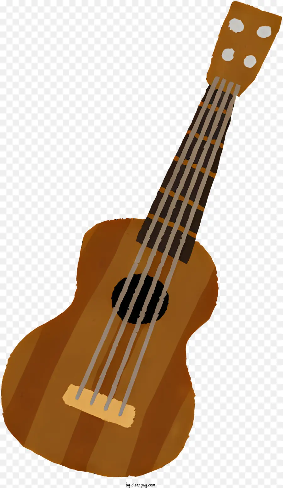 La Música，Brown Guitarra PNG