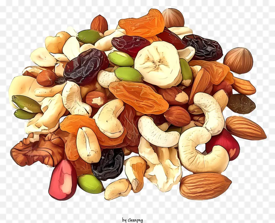 Mezcla De Frutas Y Nueces Secas，Tuercas PNG