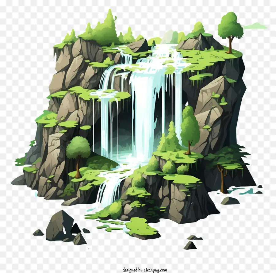 Cascada Plana，Cascada PNG