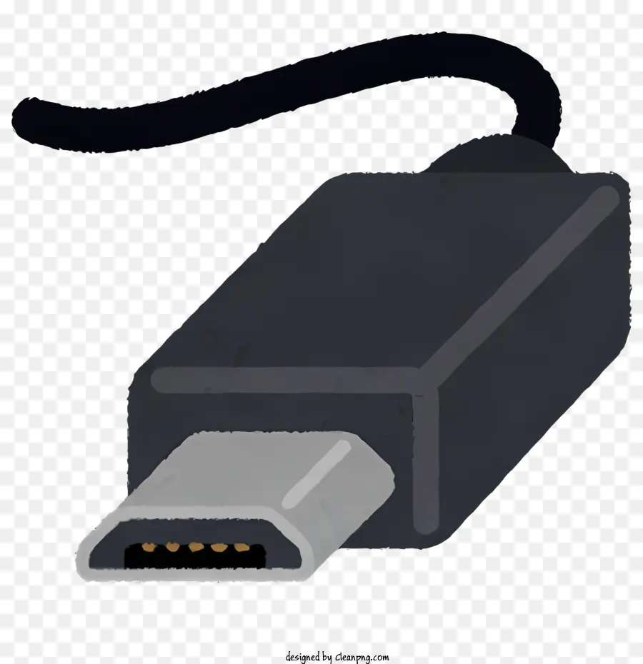 Usb Tipo，Unidad Flash Usb Negra PNG