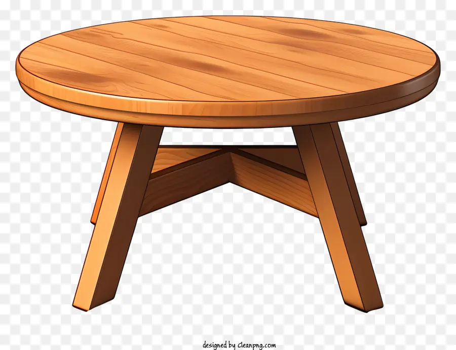 Mesa Redonda Plana De Madera，Mesa De Madera PNG