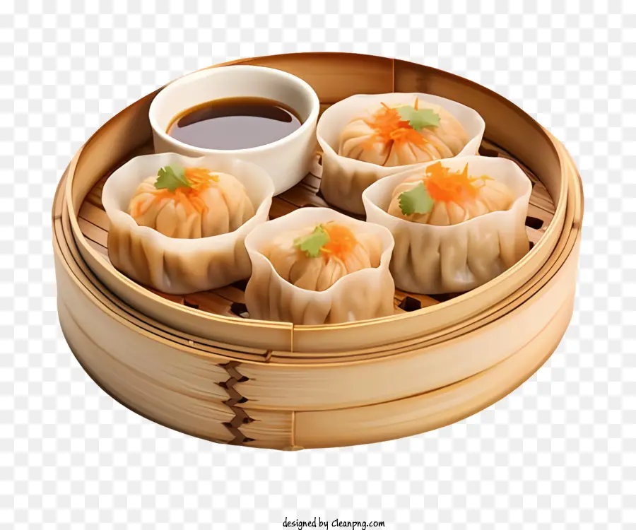 La Comida China，Bollos Al Vapor PNG