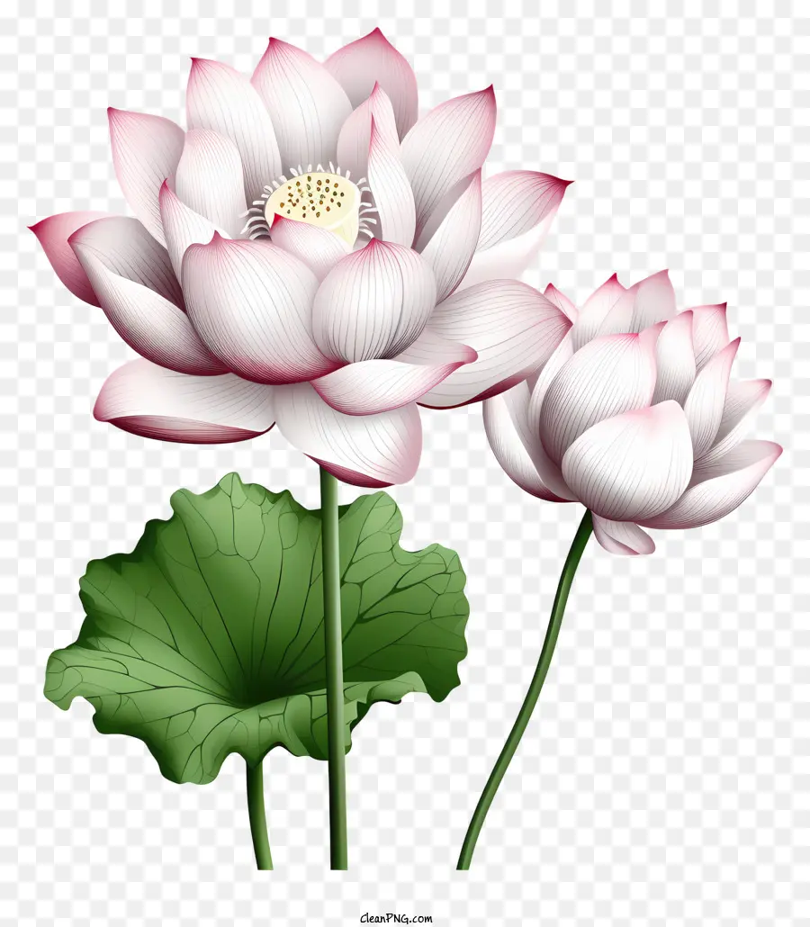 Flor De Loto Estilo Boceto，Blanca Flor De Loto PNG