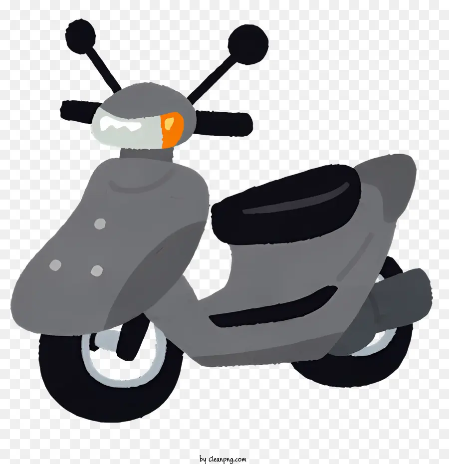 Bicicleta，Motocicleta Gris PNG