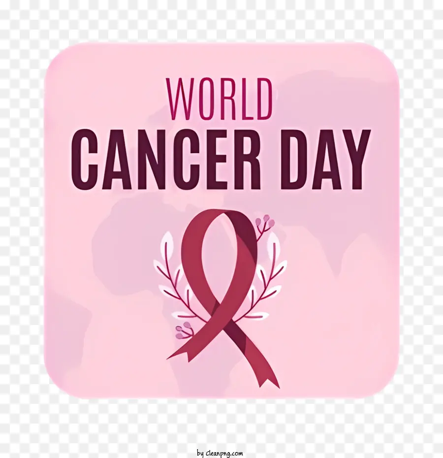 Día Mundial Contra El Cáncer，Cinta Rosa PNG