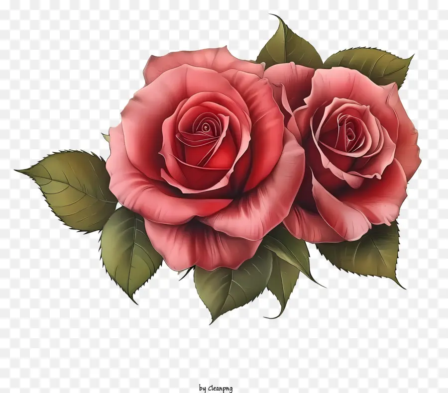 Dibujar A Mano Rosa Y Papel，Las Rosas PNG