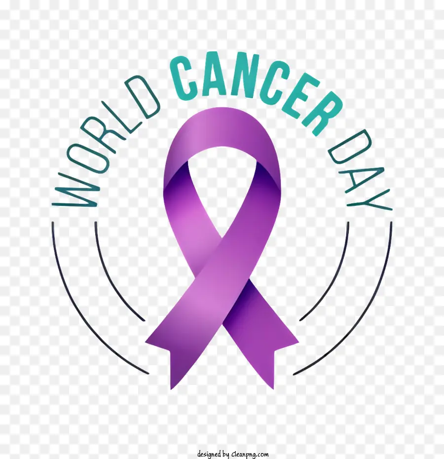 Día Mundial Contra El Cáncer，Cinta Morada PNG